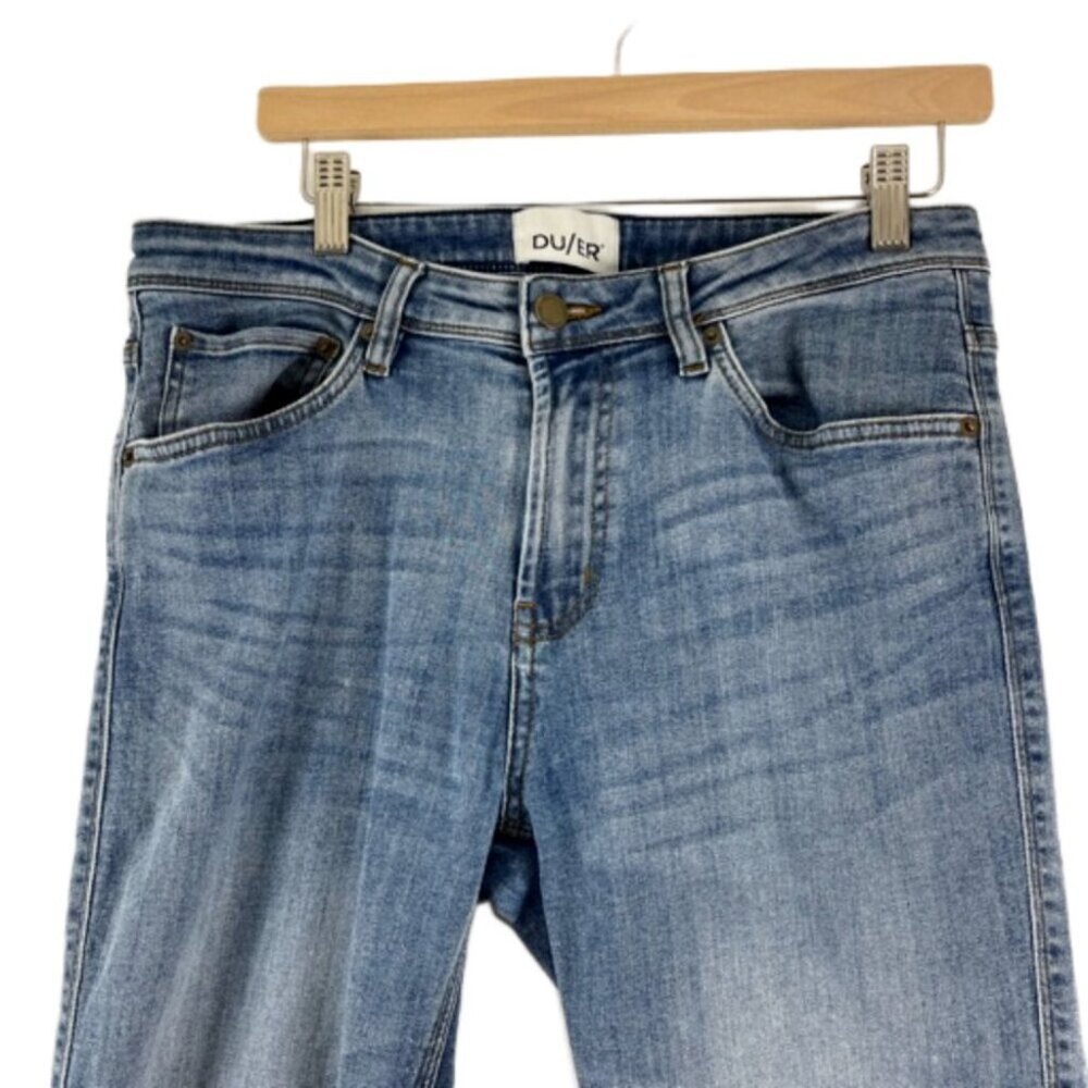 DU/ER Women's Skinny Jeans — Light Blue Denim